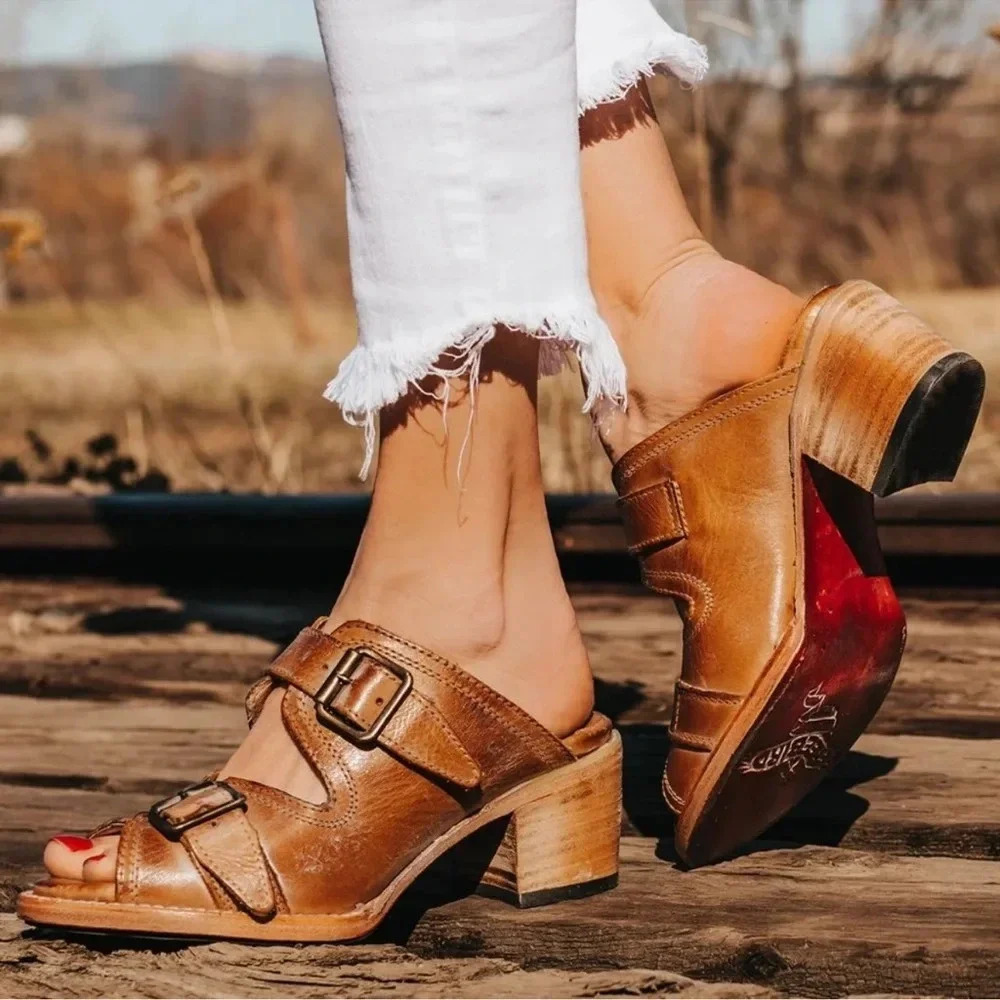 Freebird by Steven Brown Leather Mules